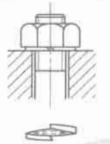 開口銷與槽形螺母結(jié)構(gòu)方式圖