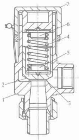 圖 2-26 不帶調節(jié)閥的微啟式彈簧安全閥