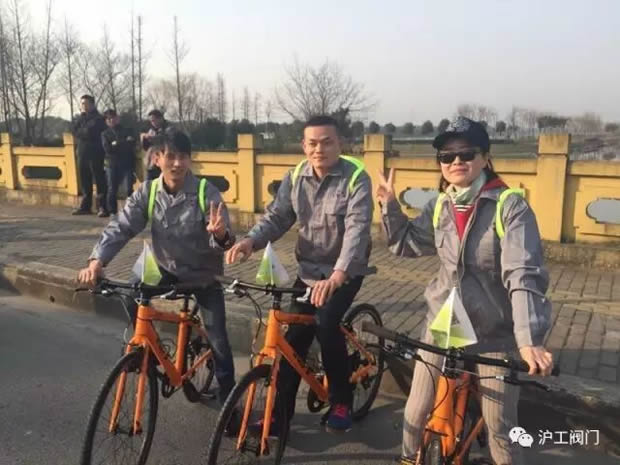 上海滬工閥門廠參加“2017年嘉定企業(yè)文化年”企業(yè)職工騎游活動(圖3)