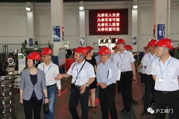 嘉定區(qū)副區(qū)長陸祖芳等領(lǐng)導一行蒞臨我公司視察指導工作(圖10)